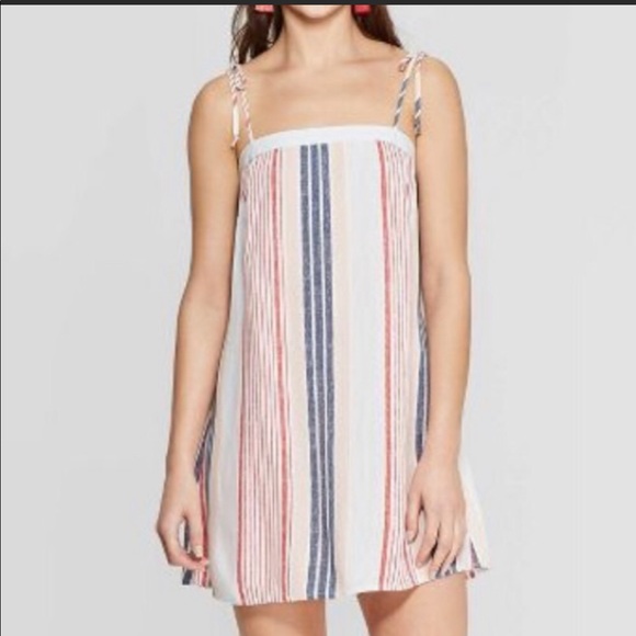 XHILARATION  TUNIC/DRESS TIE SPAGHETTI STRAP BEACH COVER UP - Picture 1 of 8